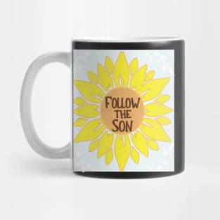 Follow the Son Sunflower Mug